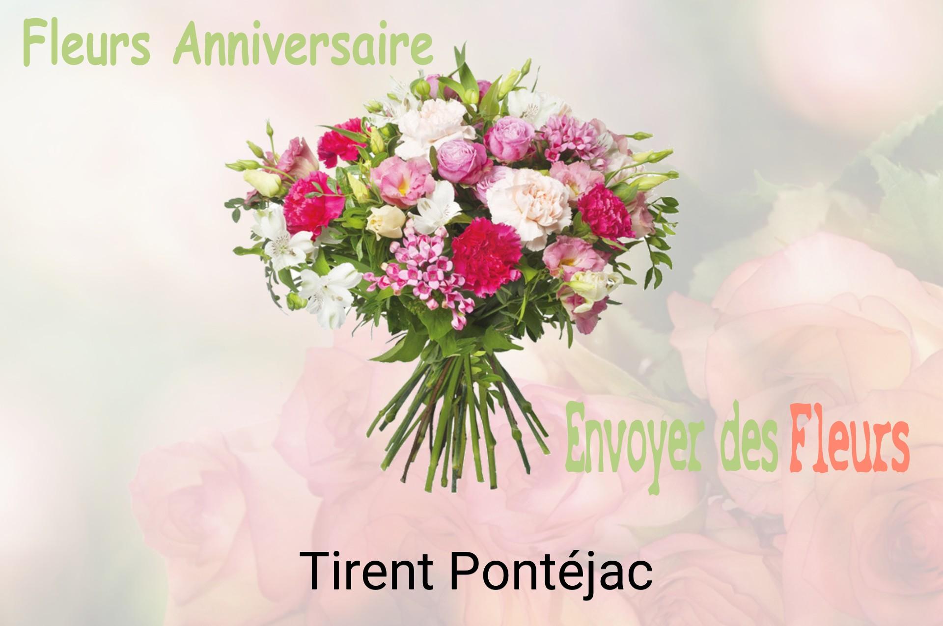 Bouquet de fleurs d’anniversaire livré à Tirent-Pontéjac